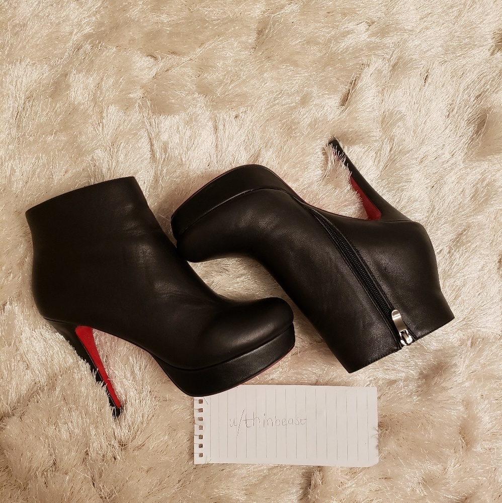 Calfskin Black Booties